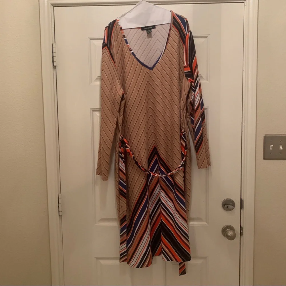 Ashley Stewart Stripe Dress - Picture 1 of 5